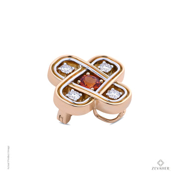 Safira Flamme Brooch